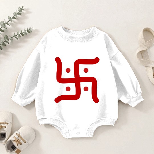 Hindu Swastika Baby Romper Sweatshirts
