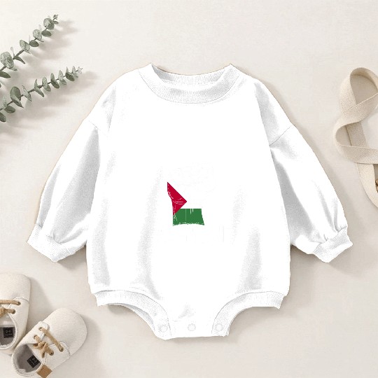 Palestine Fist Baby Romper Sweatshirts