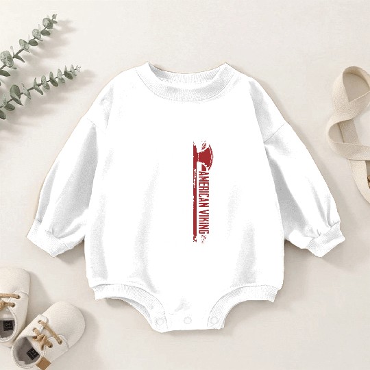American Viking Patriotic Axe Graphic Victory Baby Romper Sweatshirts