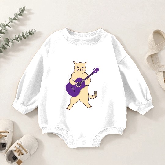 Guitarist Baby Romper Sweatshirts