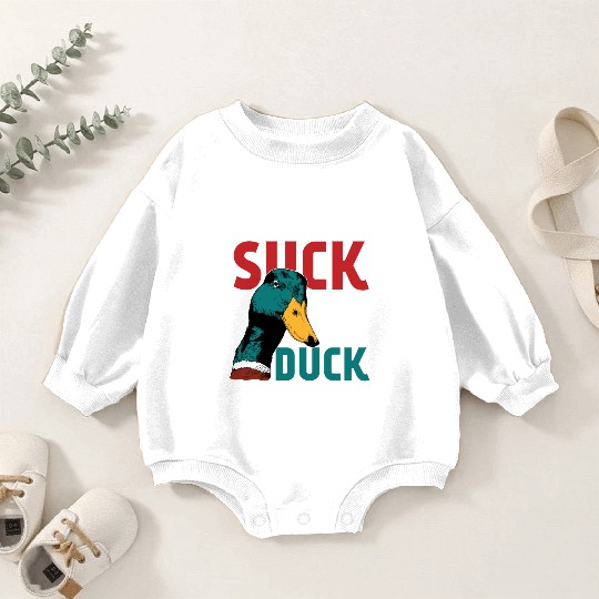 Animal Print - Suck Duck Baby Romper Sweatshirts