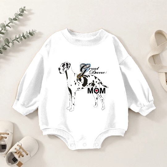 Great Dane Mom Baby Romper Sweatshirts