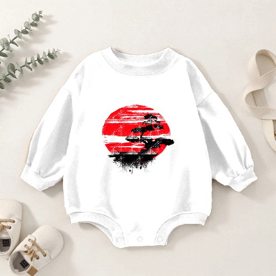 Japanese Bonsai Tree Baby Romper Sweatshirts Graphic Bonsai Lover