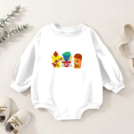Funny Heavy Metals Chemistry Elements Rock Band Baby Romper Sweatshirts