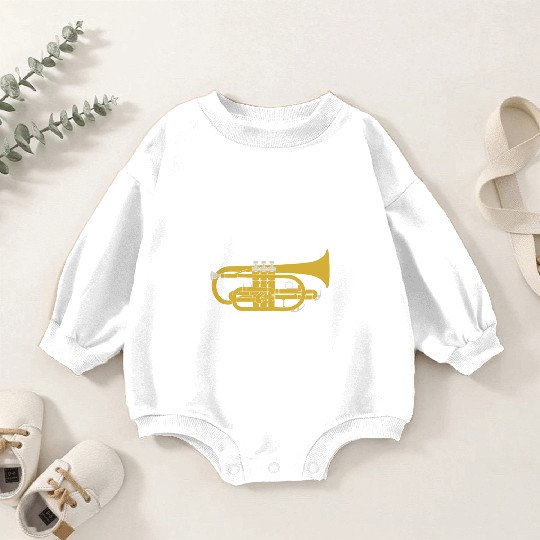 Yes It Has To Be Loud Funny Trumpet Baby Romper Sweatshirts