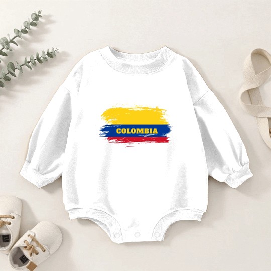 Colombia Flag / Gift Colombia South America Baby Romper Sweatshirts