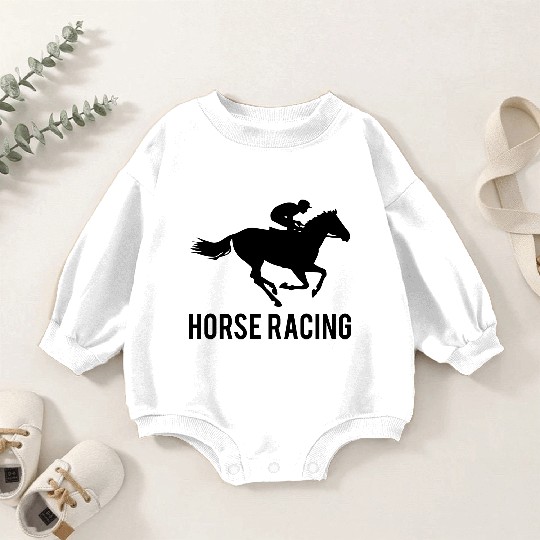 Horse Racing Baby Romper Sweatshirts