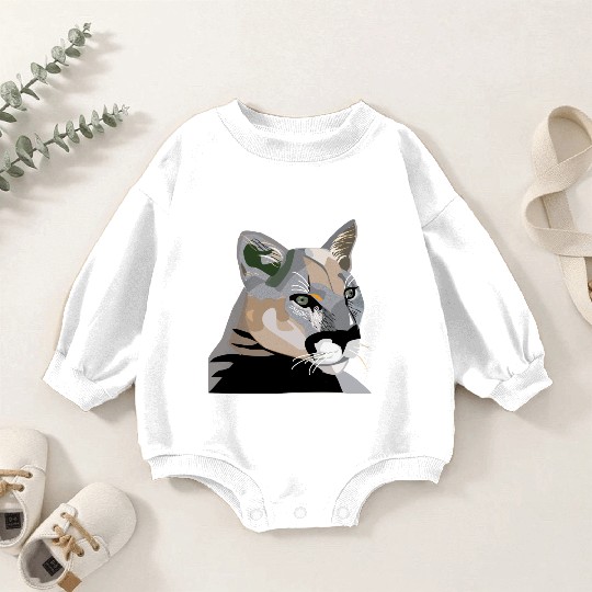 Cougar,Puma,Mountain Lion Baby Romper Sweatshirts
