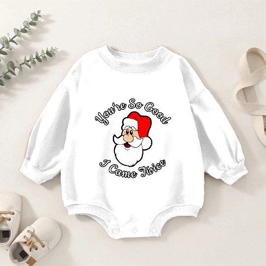 Adult Humor Naughty Dirty Santa Christmas Gift Baby Romper Sweatshirts