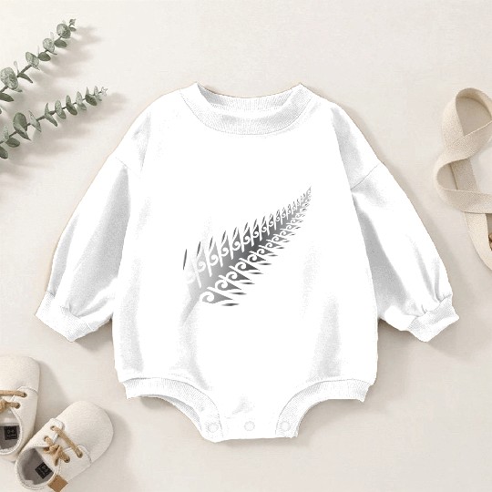 Silver Fern New Zealand Maori Style - Gift Idea Baby Romper Sweatshirts