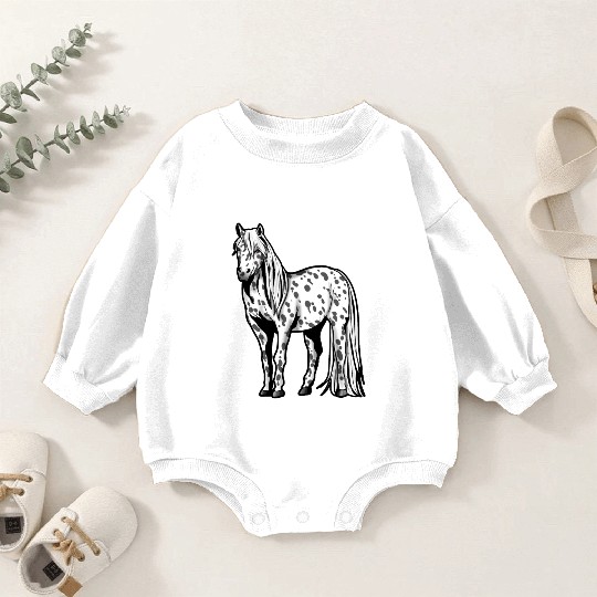 Appaloosa Horse Riding Present gift Pony Girl Baby Romper Sweatshirts