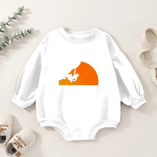 Climbing Sun - Climbing, Bouldering, Mountains, Gi Baby Romper Sweatshirts