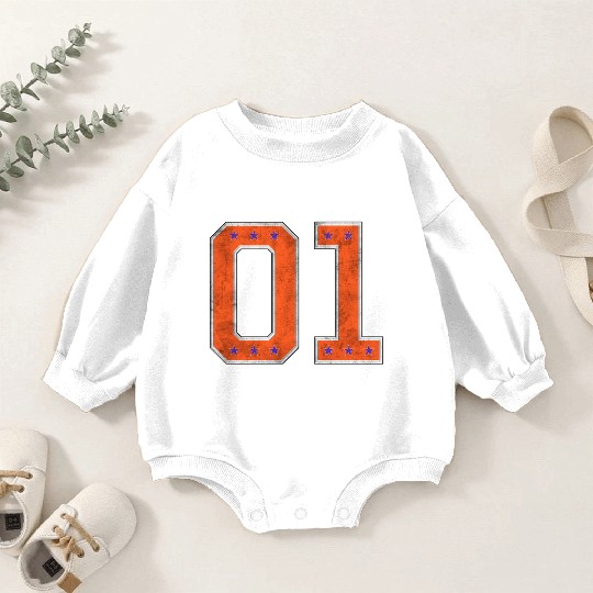 01 General Lee Style Baby Romper Sweatshirts
