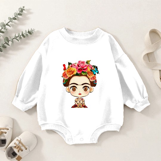 FRIDA KAHLO woman Baby Romper Sweatshirts