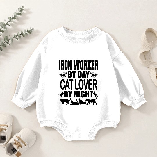 Iron Worker Cats t Funky Jokes Baby Romper Sweatshirts