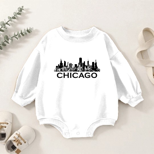 chicago Baby Romper Sweatshirts