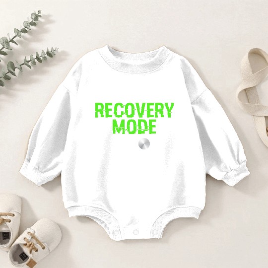 Great Coding Baby Romper Sweatshirts For Programmer "Recovery Mode ON