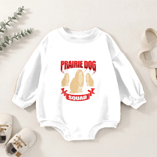 Prairie Dog Groundhog Squirrel Xerini Rodent Baby Romper Sweatshirts