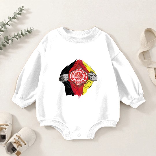 German Volunteer Fire Brigade Firefighter Baby Romper Sweatshirts