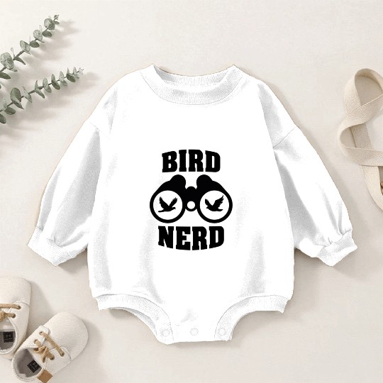 Bird Nerd Baby Romper Sweatshirts