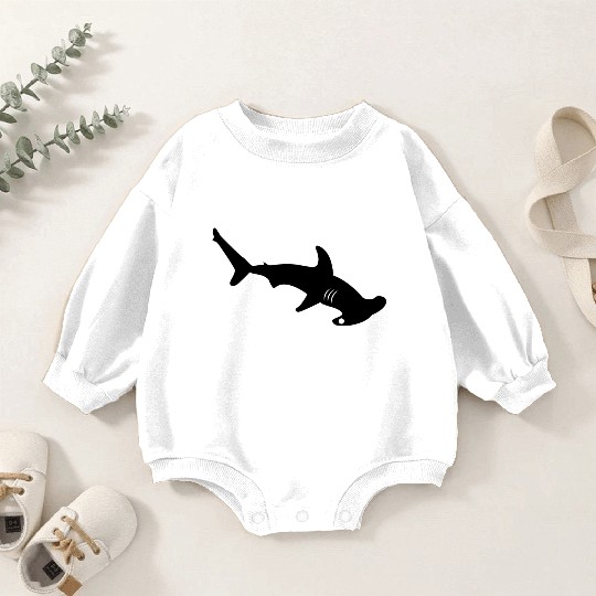 Silhouette design - Hammerhead Shark Baby Romper Sweatshirts