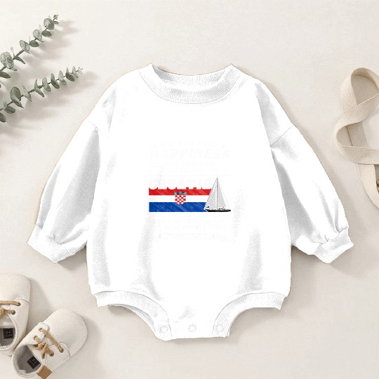 Croatia sailing, sailing ship Mediterranean gift Baby Romper Sweatshirts