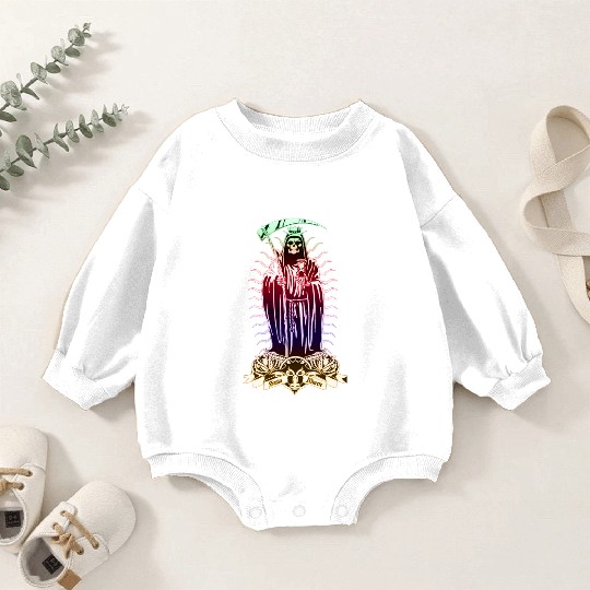 Santa Muerte - Santisima Muerte - Holy Death Baby Romper Sweatshirts