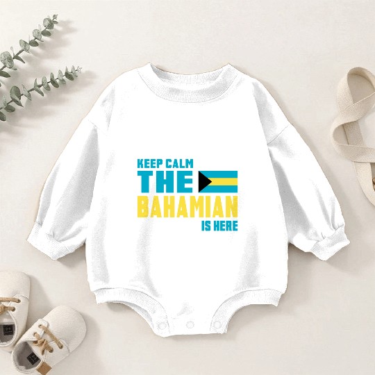Keep Calm Bahamas Design / Gift Baby Romper Sweatshirts