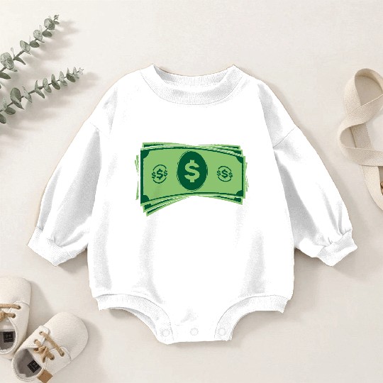Dollar Money Dollars Cash Baby Romper Sweatshirts