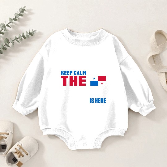 Keep Calm Panama / Flag Gift Baby Romper Sweatshirts