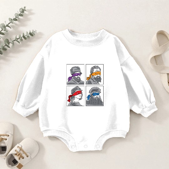 Leonardo Donatello Raphael Michelangelo Gift Baby Romper Sweatshirts