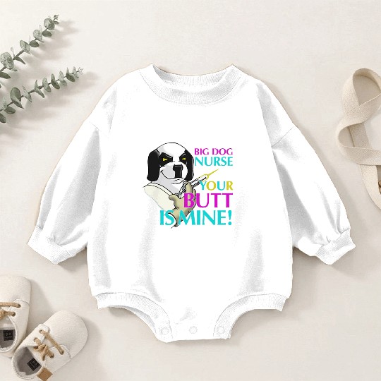 BIG DOG NURSE Baby Romper Sweatshirts