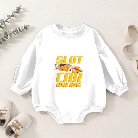 SLOT CAR RACING: Slot Car Racing Baby Romper Sweatshirts