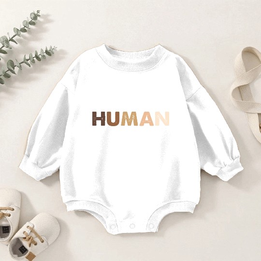 One Race Human Race Baby Romper Sweatshirts