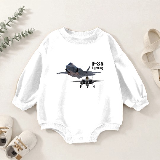 F-35 Baby Romper Sweatshirts