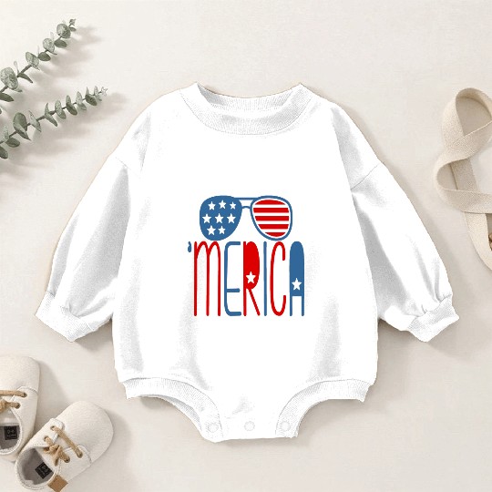 merica Baby Romper Sweatshirts
