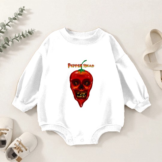 Pepper Head Skull Baby Romper Sweatshirts