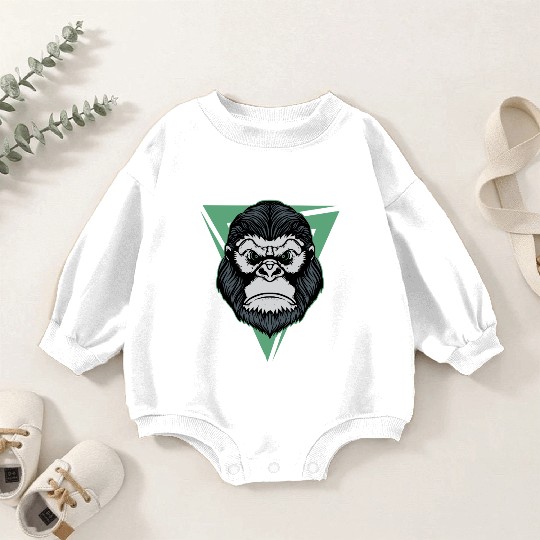 Gorilla Tattoo Art Baby Romper Sweatshirts