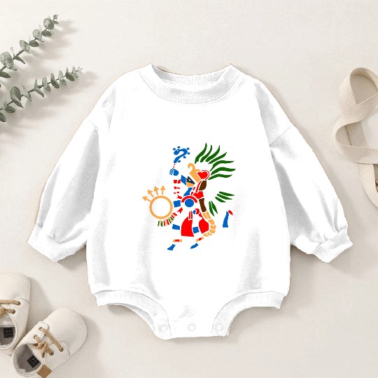 Aztec Symbol Aztec God of War Huitzilopochtli Baby Romper Sweatshirts