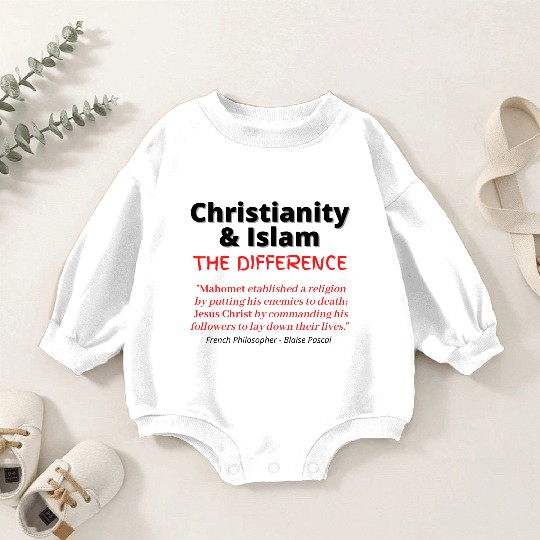 Christianity & Islam - The Difference Baby Romper Sweatshirts