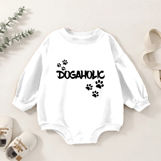 Dogaholic for dog lovers, dog, doggies, animals # Baby Romper Sweatshirts