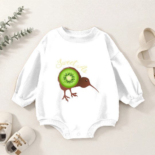 Sweet as Kiwi New Zealand Funny Gift Idea Baby Romper Sweatshirts