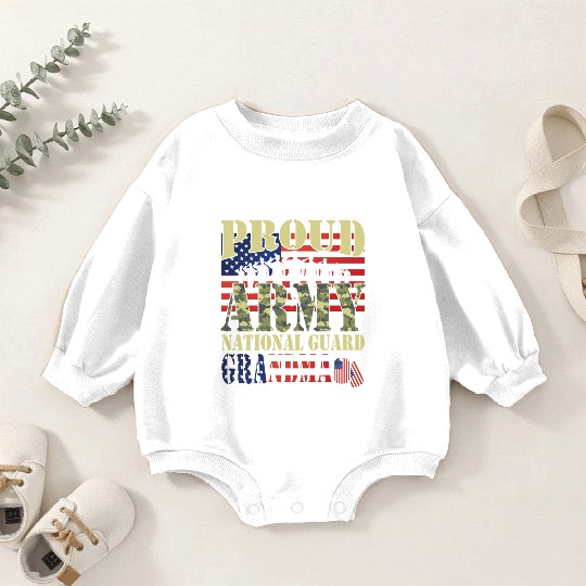 Proud Army National Guard Grandma Baby Romper Sweatshirts