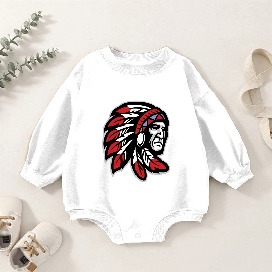 Native American Indian Headdress Baby Romper Sweatshirts