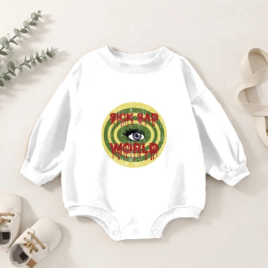 Daria Sick Sad World Drippy Text Eye Logo Baby Romper Sweatshirts