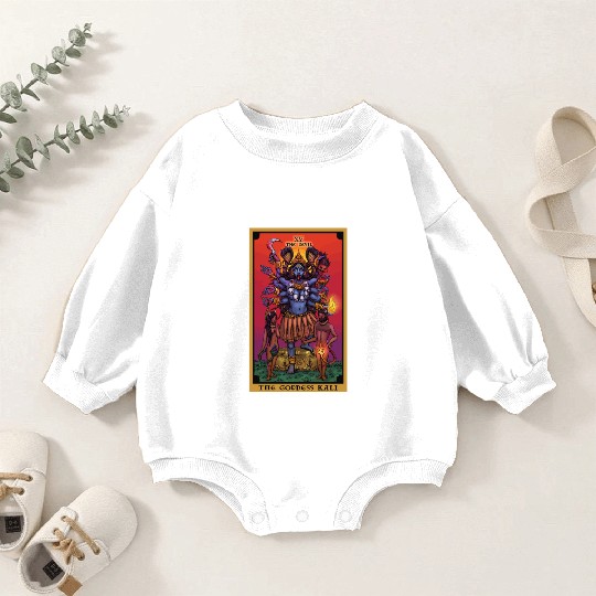 The Goddess Kali The Devil Tarot Card Hindu Indian Baby Romper Sweatshirts