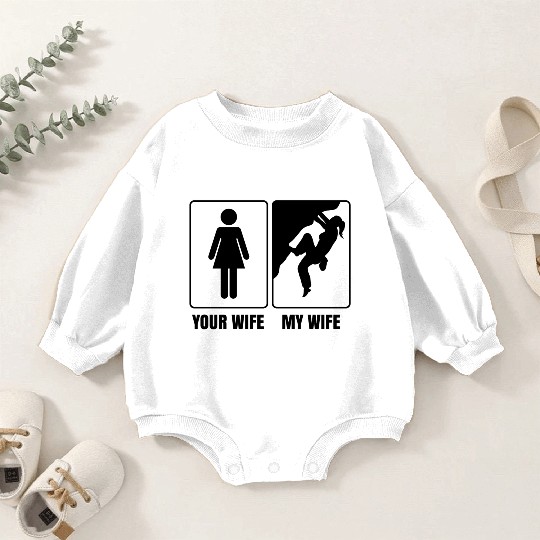 Rock Climbing Free Climber Saying Bouldering Baby Romper Sweatshirts