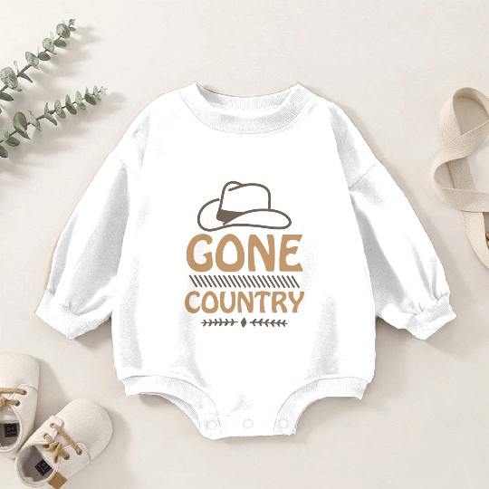 Gone Country Baby Romper Sweatshirts