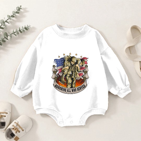 US army Baby Romper Sweatshirts