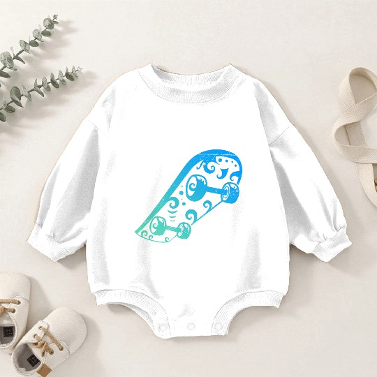 Maori Skateboard Lover T Tattoo Gift Idea Baby Romper Sweatshirts